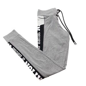 Joggers PINK Victoria's‎ Secret XS Womens Gray Excellent PINK Nation Logo Taping